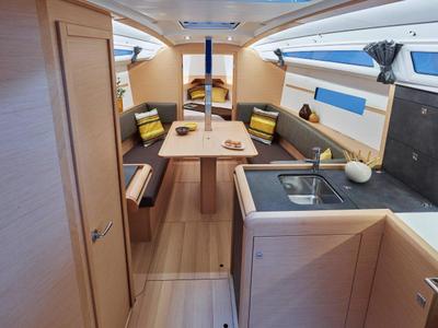 Galley of Mara, a Jeanneau Sun Odyssey 349 sailboat at Road Town, British Virgin Islands
