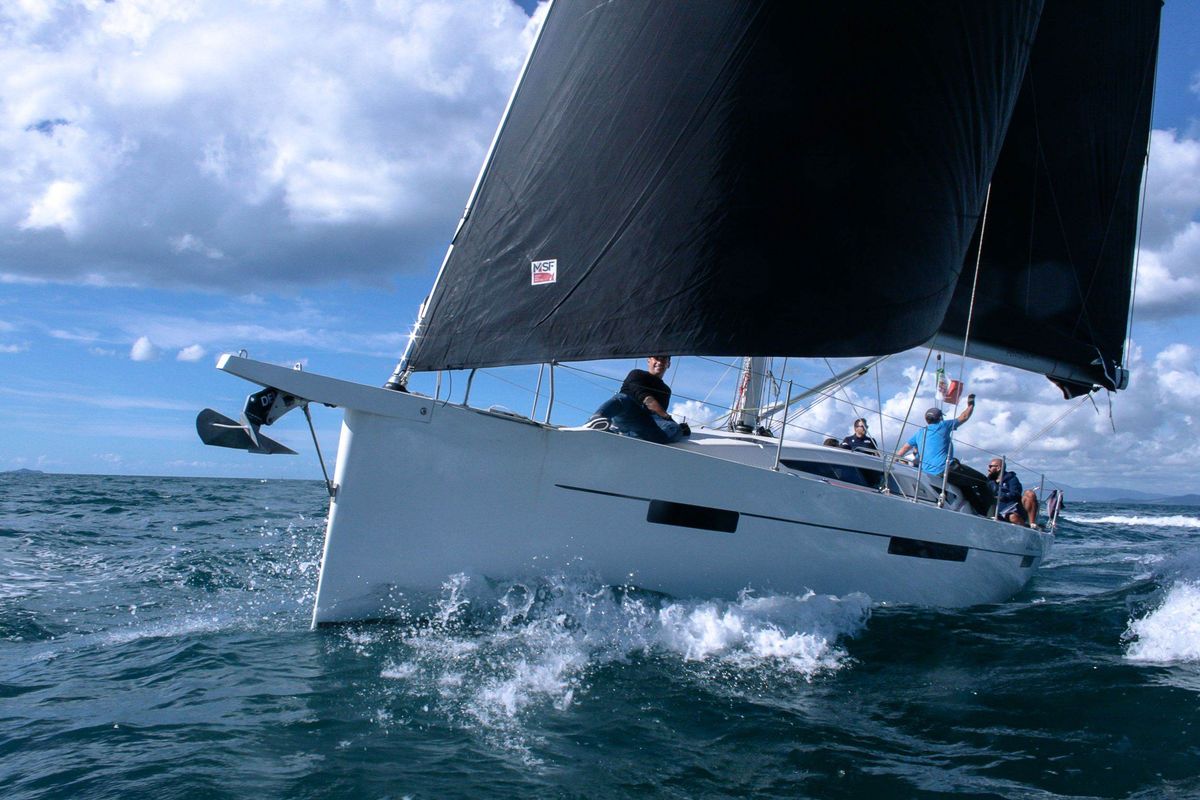 Exterior view of Hanunia, a More Boats More 40 sailboat at Rosignano Solvay, Italy