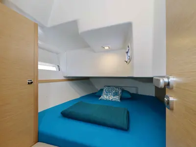 Cabin on Hanunia, a More Boats More 40 sailboat at Rosignano Solvay, Italy