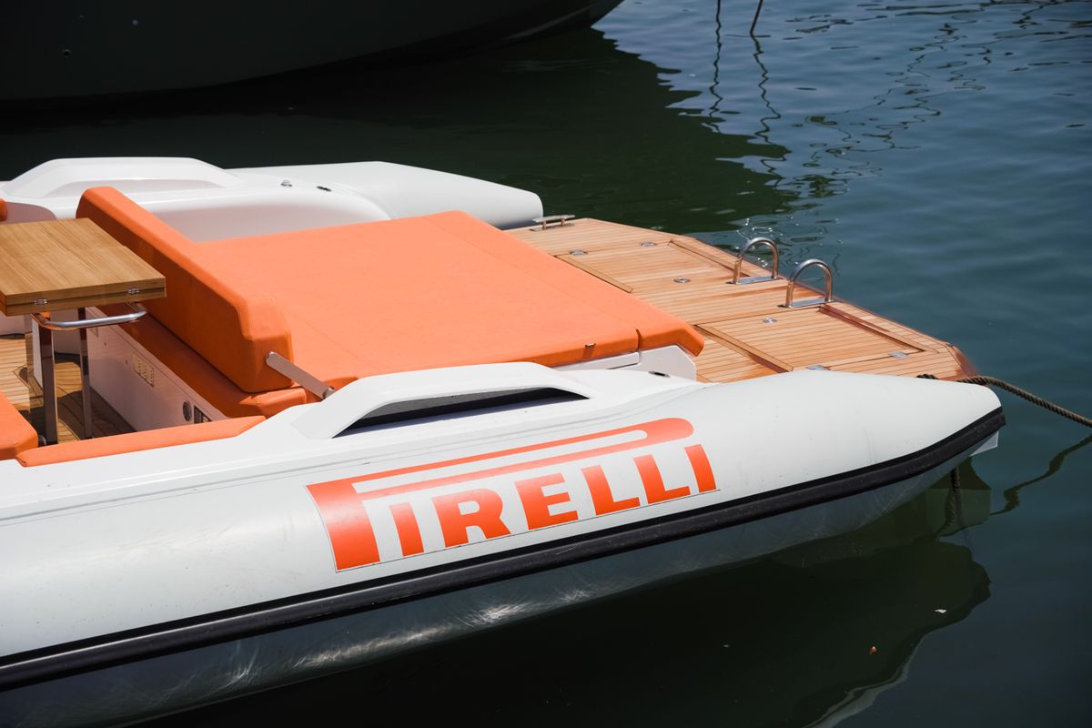 Armare, a Pirelli 42 motorboat at Torre Annunziata, Italy