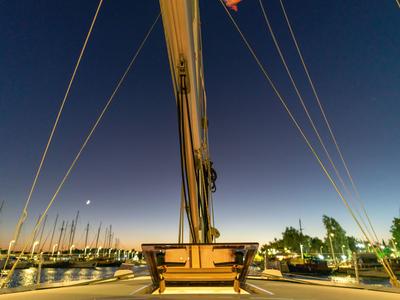 Deck of "Blue Odyssey, Beneteau Oceanis 46.1, 2020", a Beneteau Oceanis 46.1 sailboat at Municipal Unit of Nea Peramos, Gree…