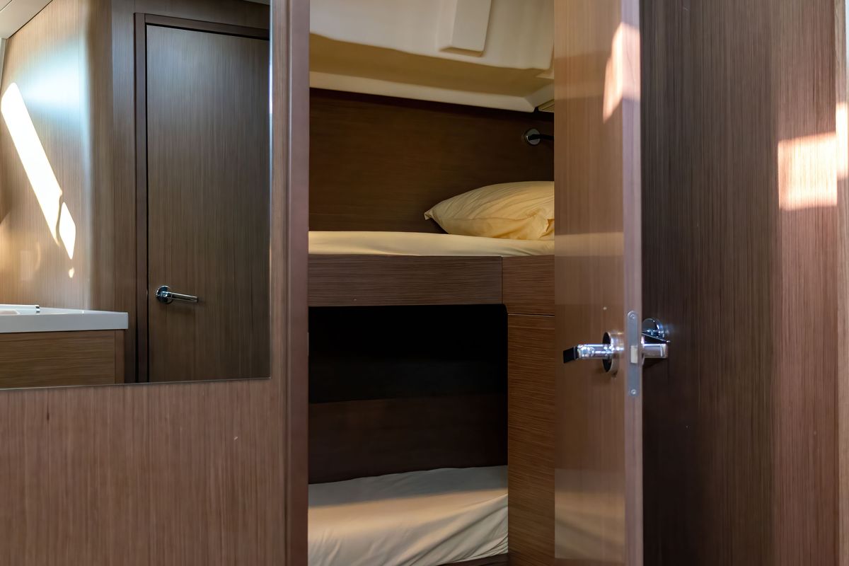 Cabin on "Blue Odyssey, Beneteau Oceanis 46.1, 2020", a Beneteau Oceanis 46.1 sailboat at Municipal Unit of Nea Peramos, Gre…