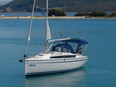 Nikitas, a Bavaria Cruiser 34 sailboat at Municipal Unit of Lefkada, Greece