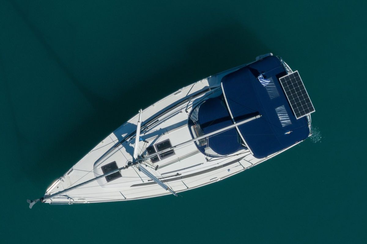 Nikitas, a Bavaria Cruiser 34 sailboat at Municipal Unit of Lefkada, Greece