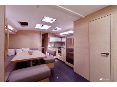 Salon of Perla - Water maker, Solar Panel, a Dufour 470 sailboat at Tonnarella, Italy