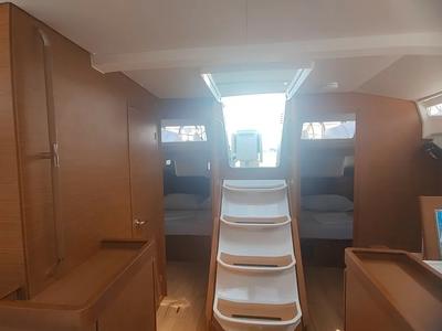 Cabin on Greta, a Jeanneau Sun Odyssey 440 sailboat at Grad Pula, Croatia