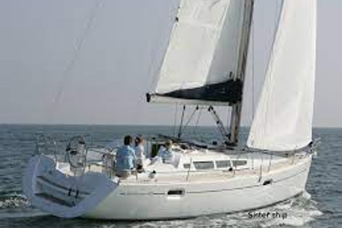 Exterior view of Argonaute, a Jeanneau Sun Odyssey 42 i sailboat at Municipal Unit of Lefkada, Greece