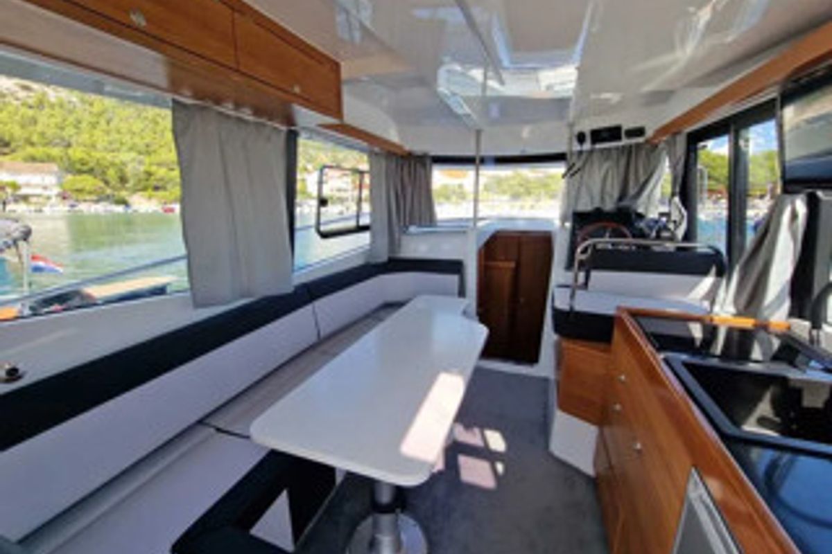 Salon of Excalibur, a Gulet Platinum 40 motorboat at Općina Rogoznica, Croatia