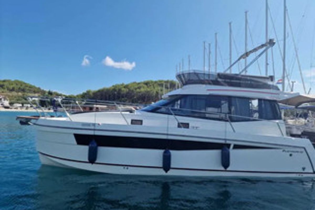 Exterior view of Excalibur, a Gulet Platinum 40 motorboat at Općina Rogoznica, Croatia