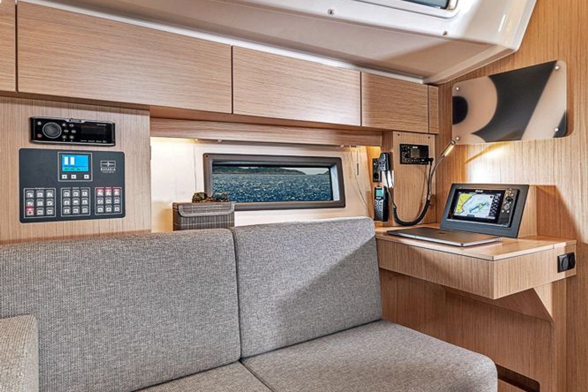 Salon of Eleven, a Jeanneau Sun Odyssey 50DS sailboat at Marmaris, Turkey