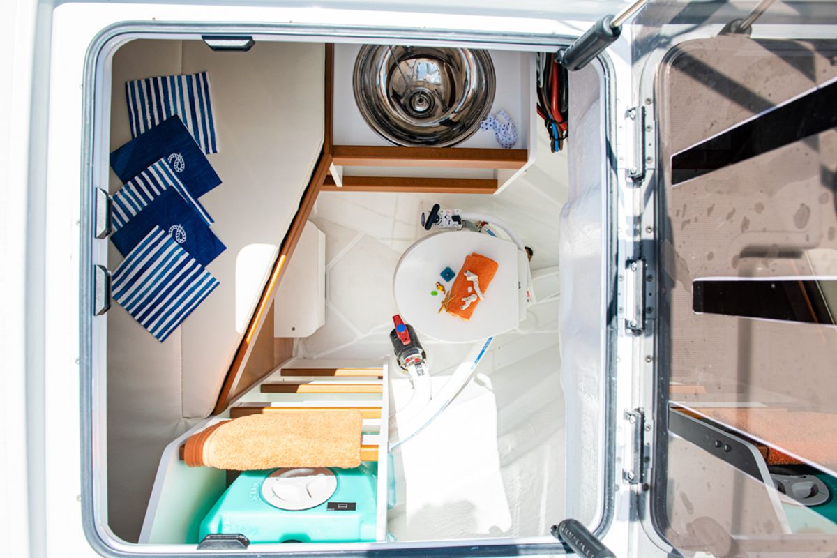 Porto Fino, a Jeanneau Sun Odyssey 490 sailboat at Athens, Greece