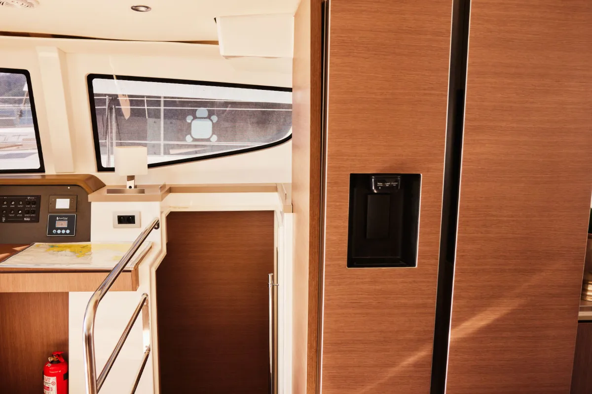 Galley of Senior, a Bali 4.6 catamaran at Marmaris, Turkey