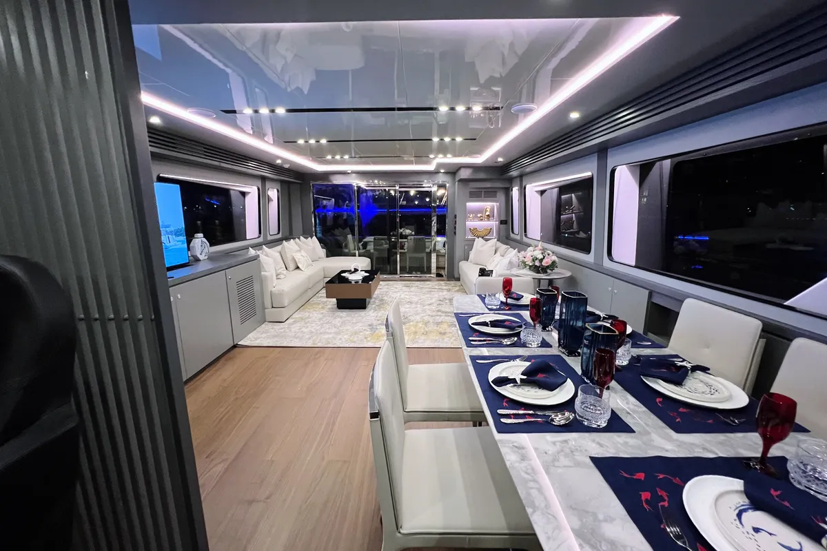 X32, a Luxury Luxury Motor Yacht yacht at Dubai Harbour, United Arab Emirates