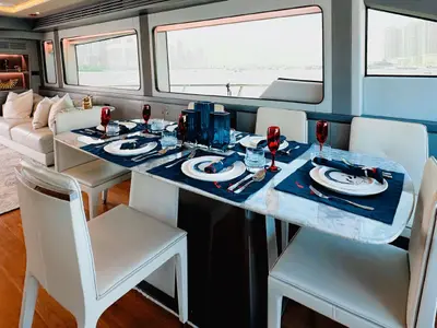 X32, a Luxury Luxury Motor Yacht yacht at Dubai Harbour, United Arab Emirates