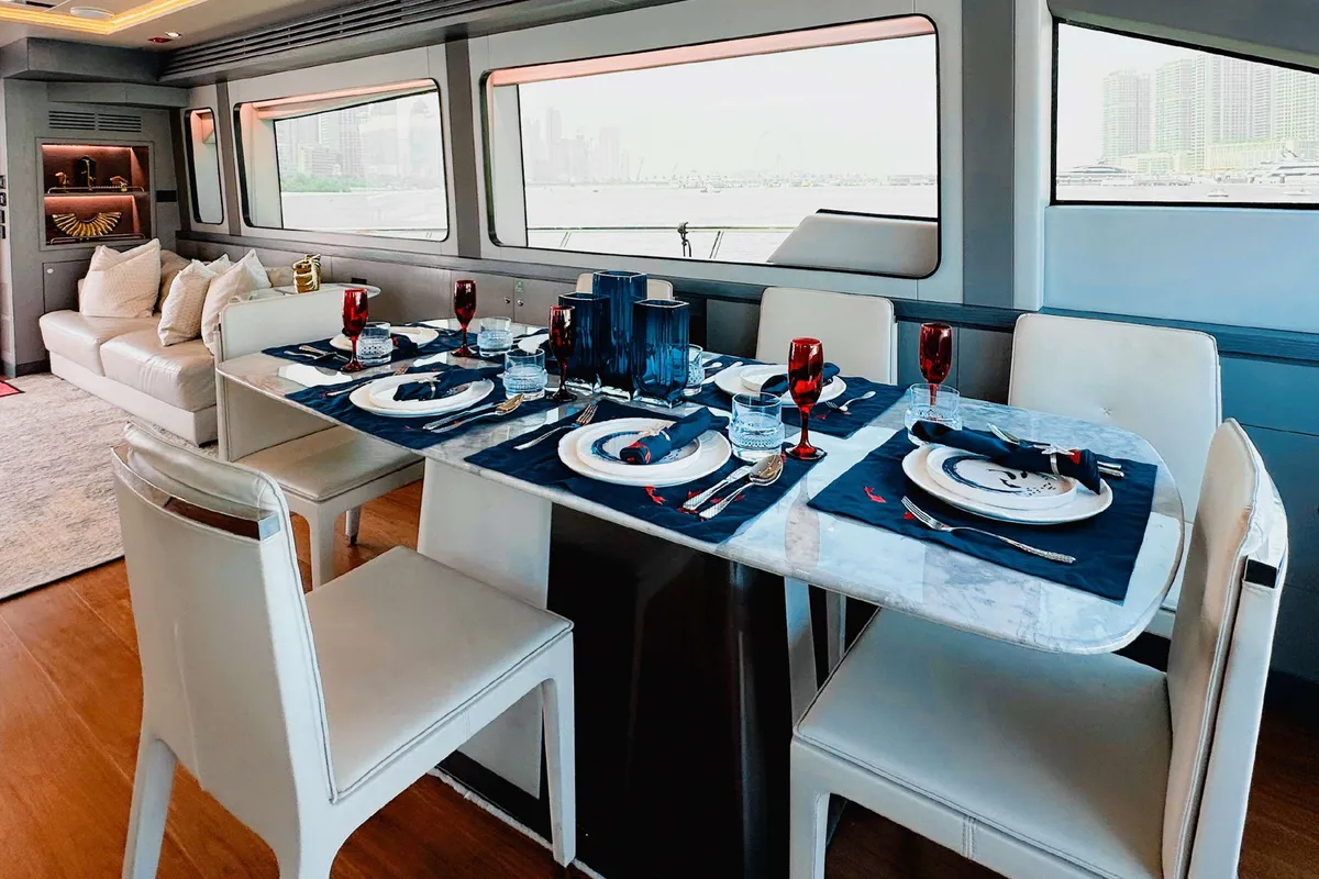 X32, a Luxury Luxury Motor Yacht yacht at Dubai Harbour, United Arab Emirates