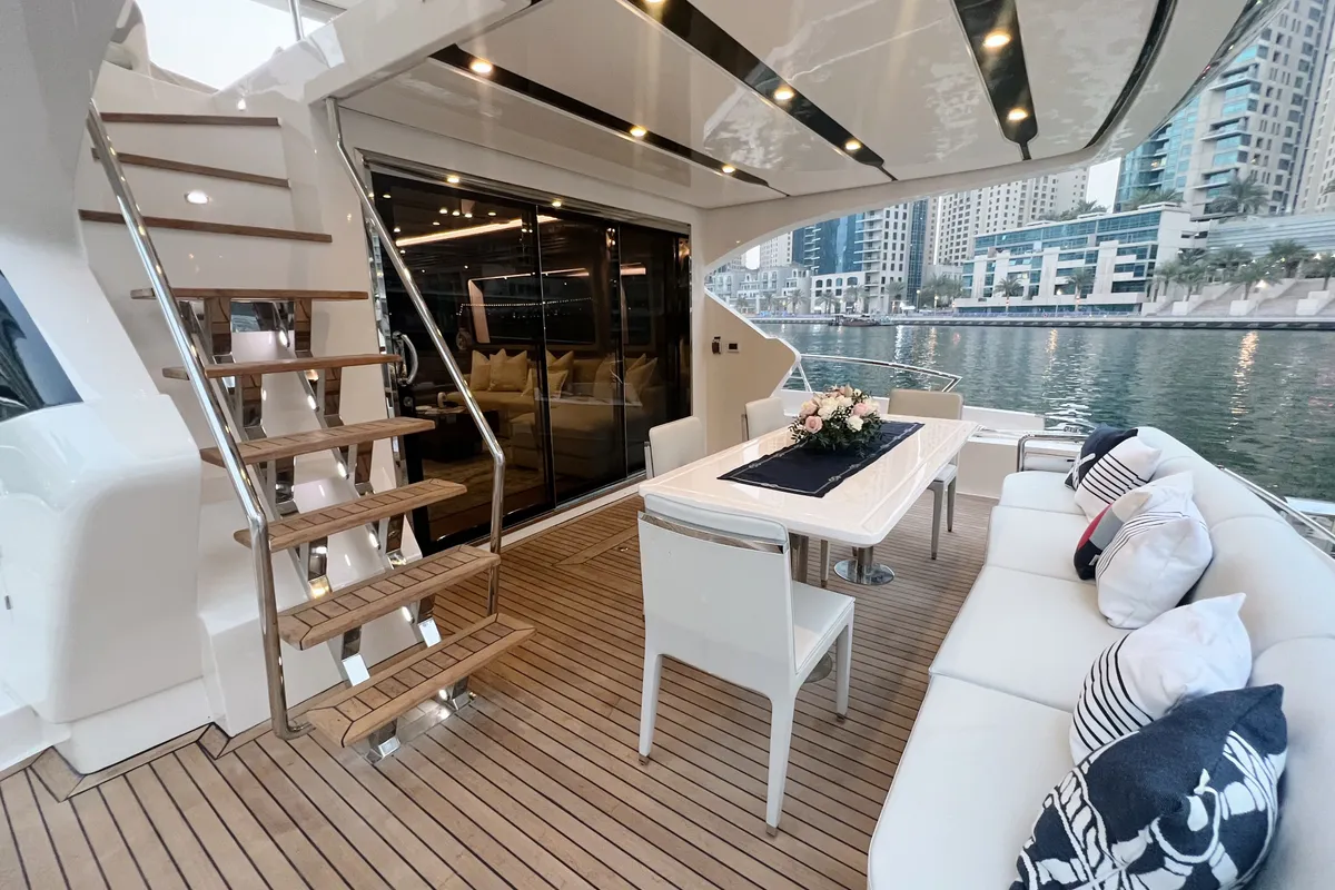 X32, a Luxury Luxury Motor Yacht yacht at Dubai Harbour, United Arab Emirates