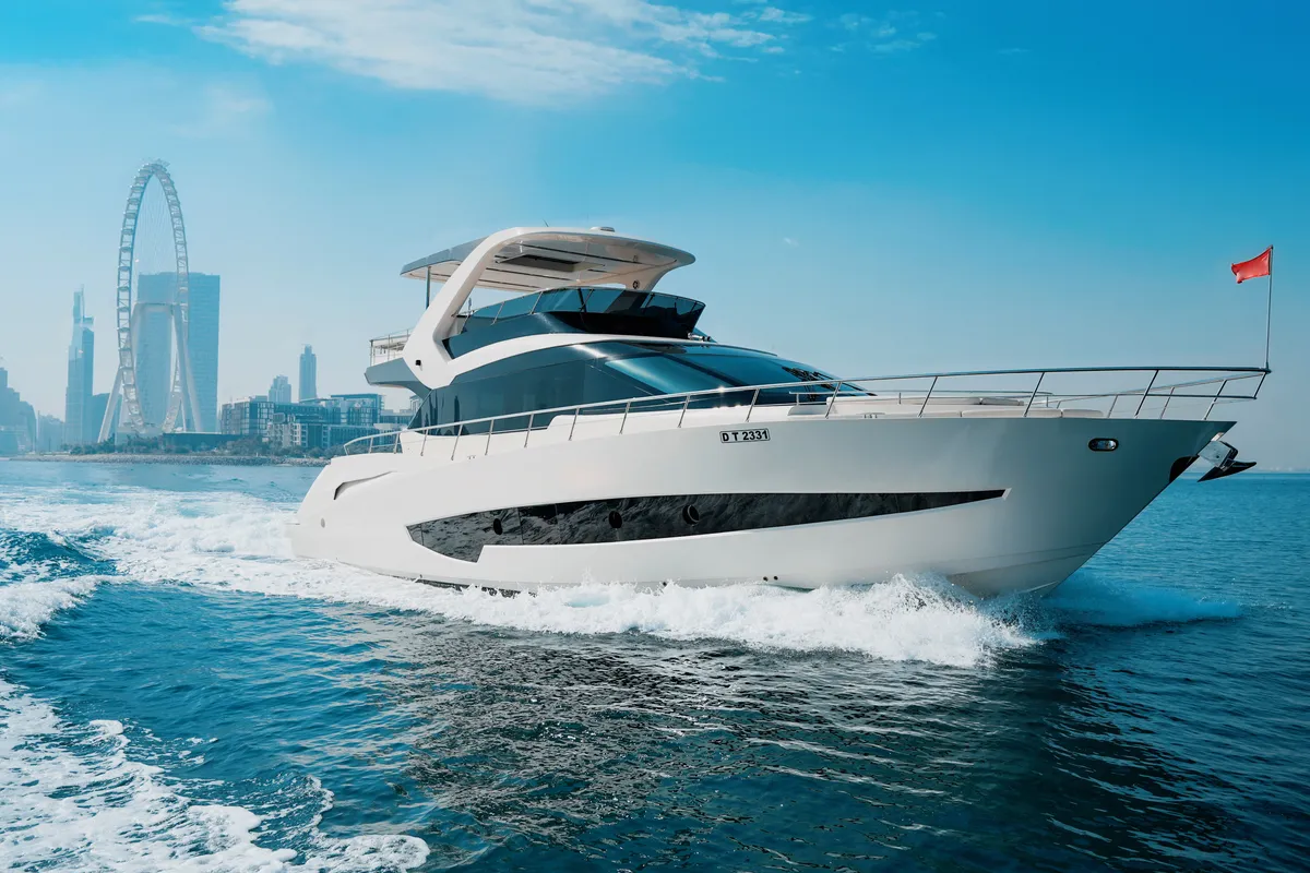 X32, a Luxury Luxury Motor Yacht yacht at Dubai Harbour, United Arab Emirates