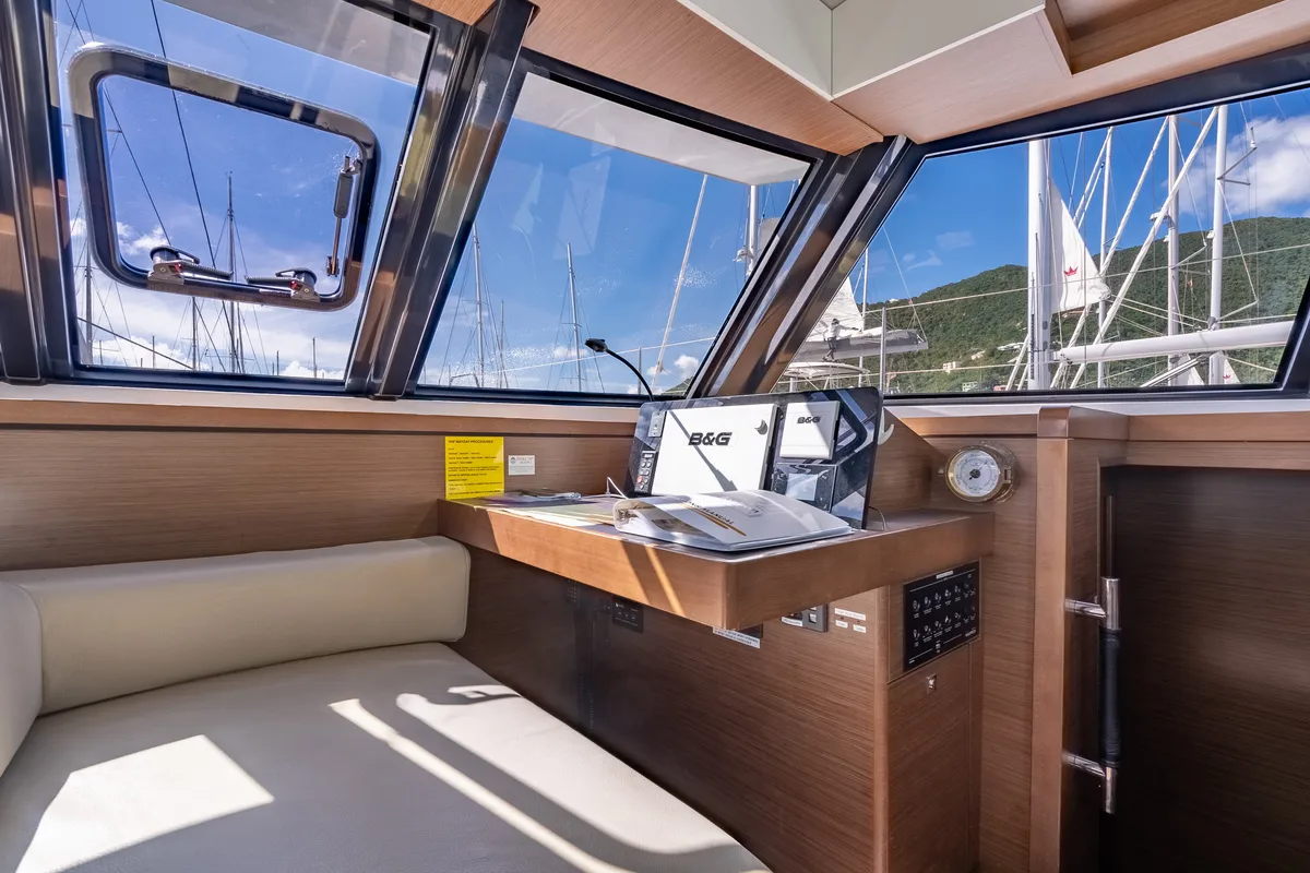 Salon of Seas’d Up, a Nautitech Rochefort Nautitech 46 Fly catamaran at Road Town, British Virgin Islands