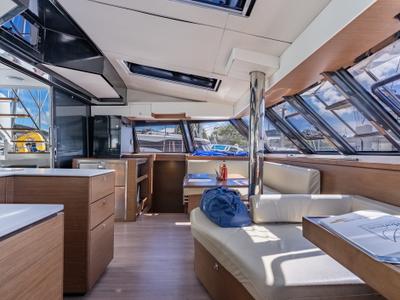 Salon of Seas’d Up, a Nautitech Rochefort Nautitech 46 Fly catamaran at Road Town, British Virgin Islands