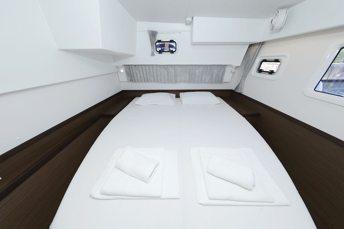Cabin on REA, a Lagoon 42 catamaran at Općina Sukošan, Croatia