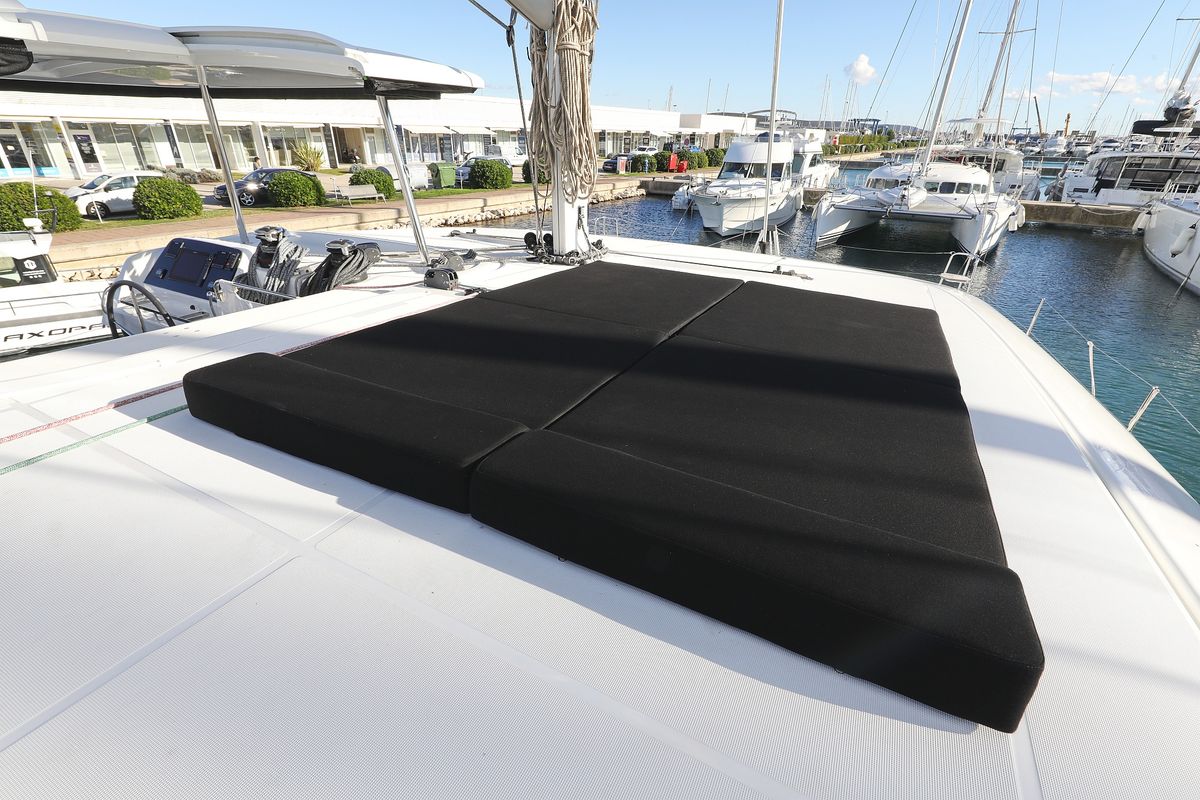 Deck of REA, a Lagoon 42 catamaran at Općina Sukošan, Croatia