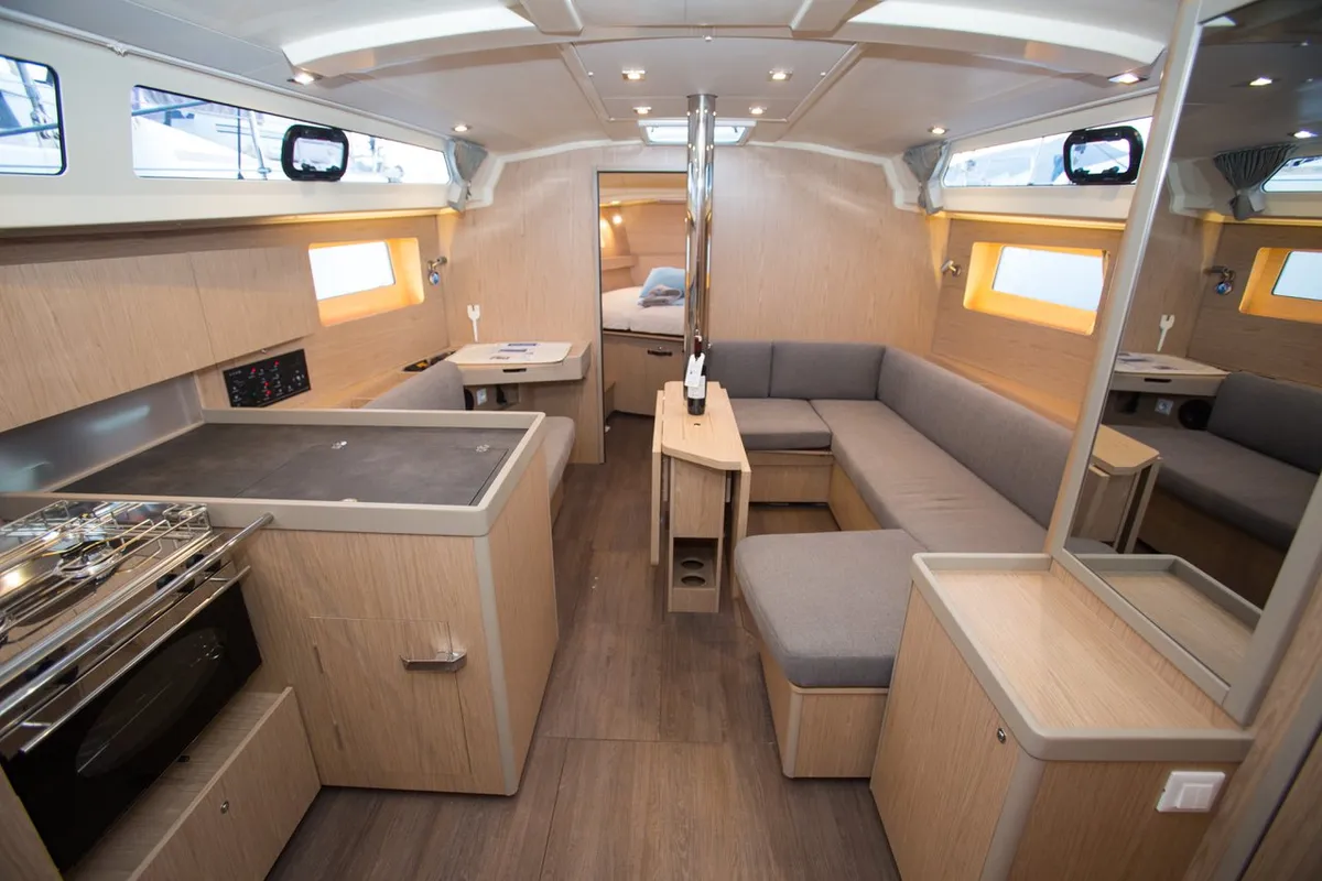 Salon of Friends, a Beneteau Oceanis 41.1 sailboat at Fethiye, Turkey