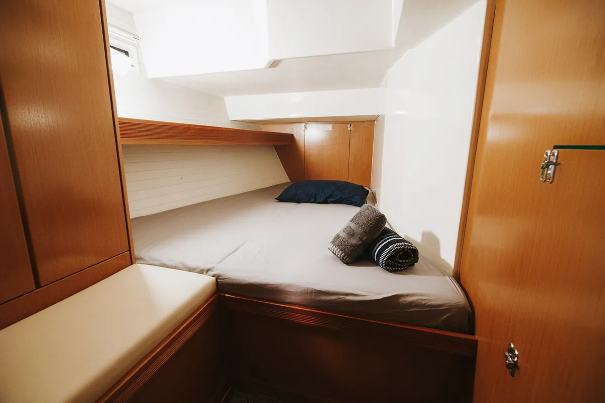 Lady Sunshine , a Bavaria Bavaria 55 Cruiser sailboat at Adeje, Spain