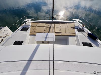 Deck of Monia - A/C, Generator, Water maker, a Bali 4.6 catamaran at Castellammare di Stabia, Italy