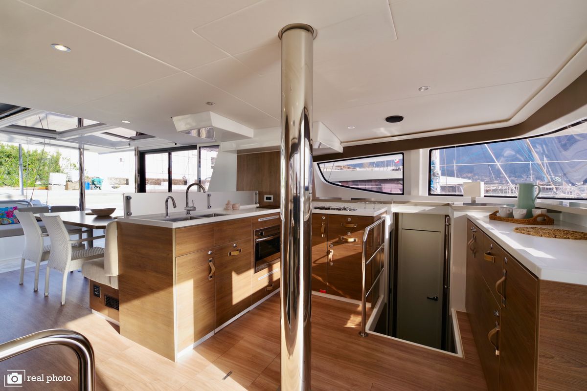 Galley of Monia - A/C, Generator, Water maker, a Bali 4.6 catamaran at Castellammare di Stabia, Italy