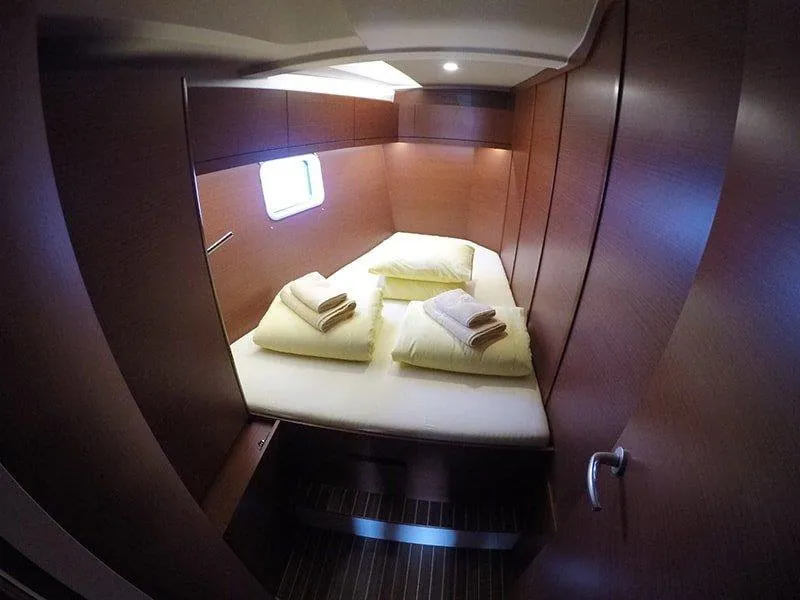 Cabin on Alian, a Hanse Yachts Hanse 508 sailboat at Grad Šibenik, Croatia