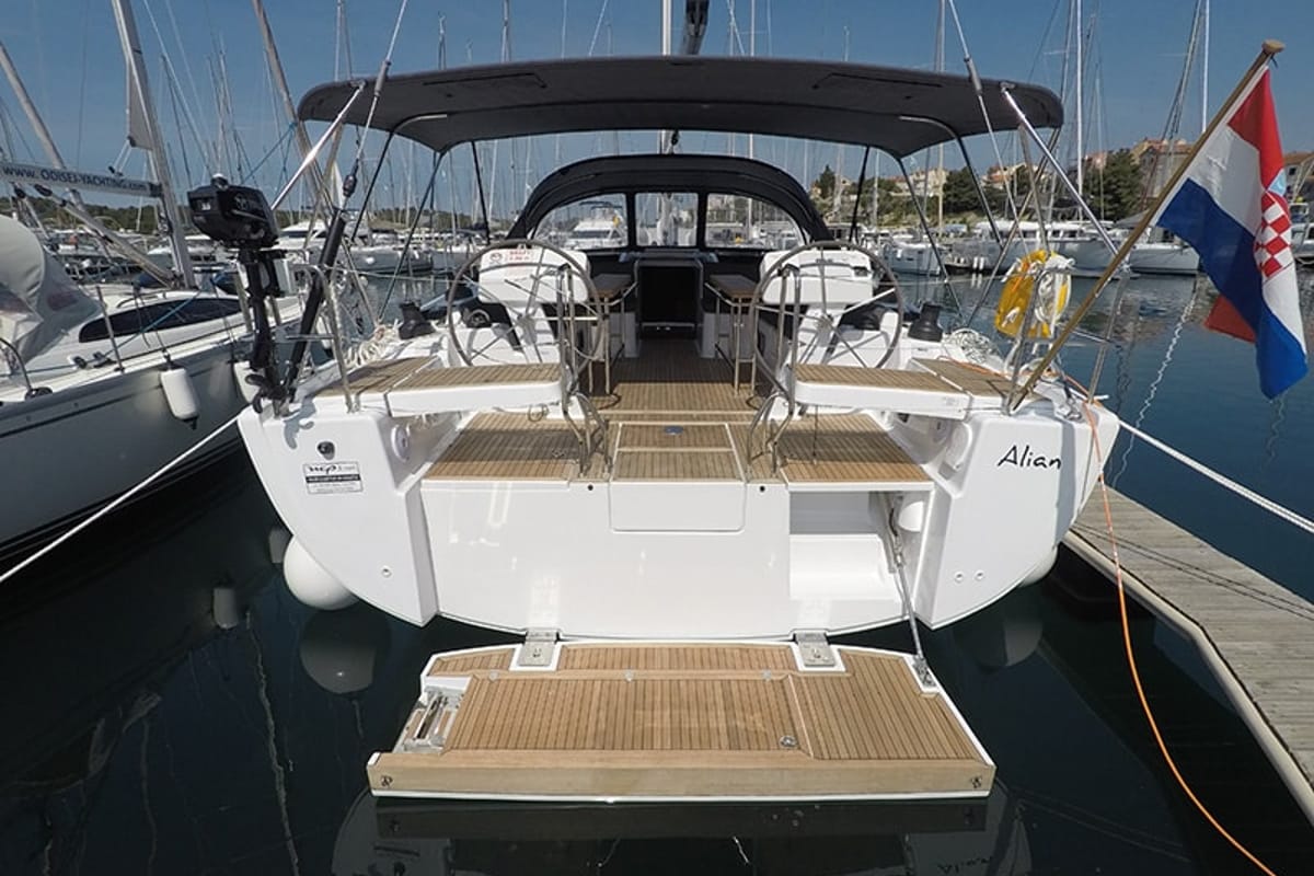 Alian, a Hanse Yachts Hanse 508 sailboat at Grad Šibenik, Croatia