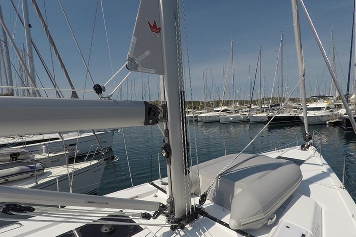 Alian, a Hanse Yachts Hanse 508 sailboat at Grad Šibenik, Croatia