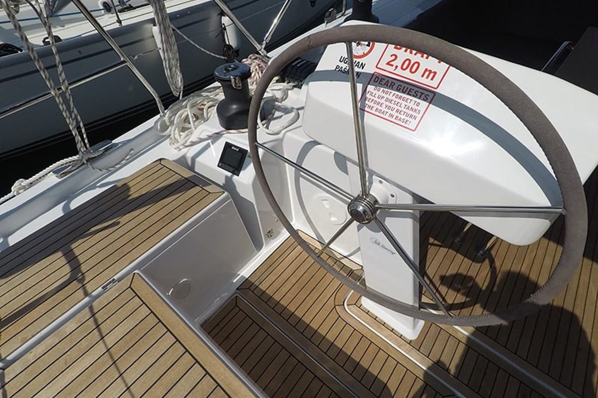 Alian, a Hanse Yachts Hanse 508 sailboat at Grad Šibenik, Croatia