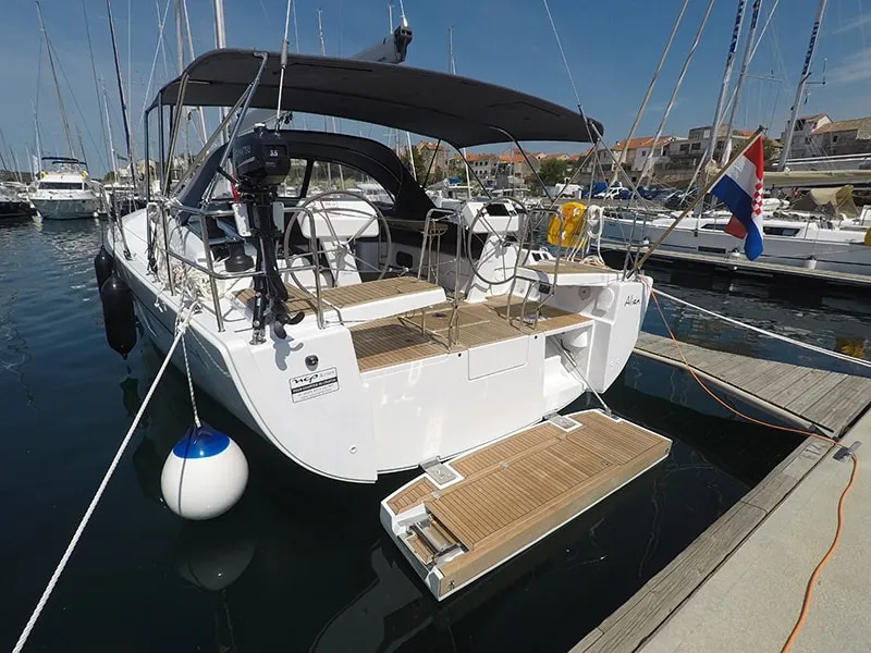Alian, a Hanse Yachts Hanse 508 sailboat at Grad Šibenik, Croatia
