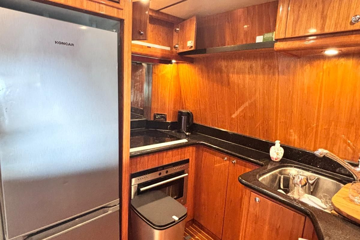 Galley of Premier Cru, a Monte Fino Premier Cru yacht at Grad Kaštela, Croatia