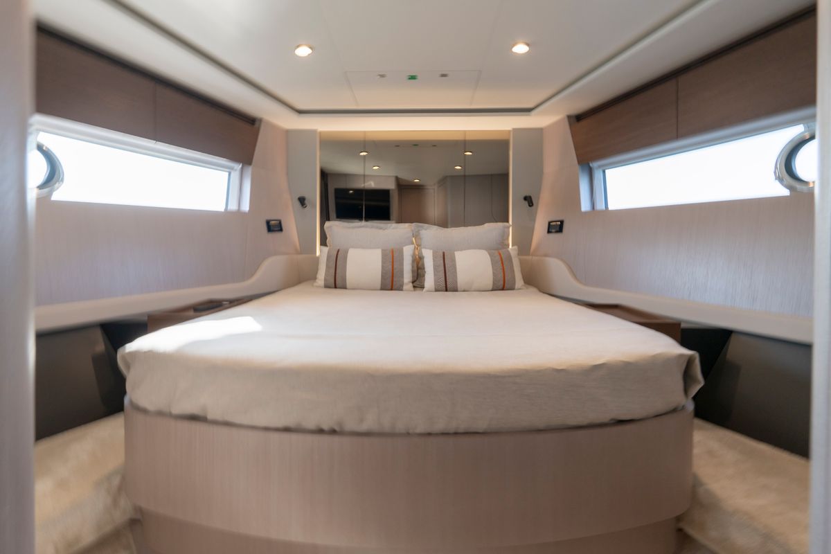 Cabin on Felicita, a Azimut S7 yacht at Grad Šibenik, Croatia