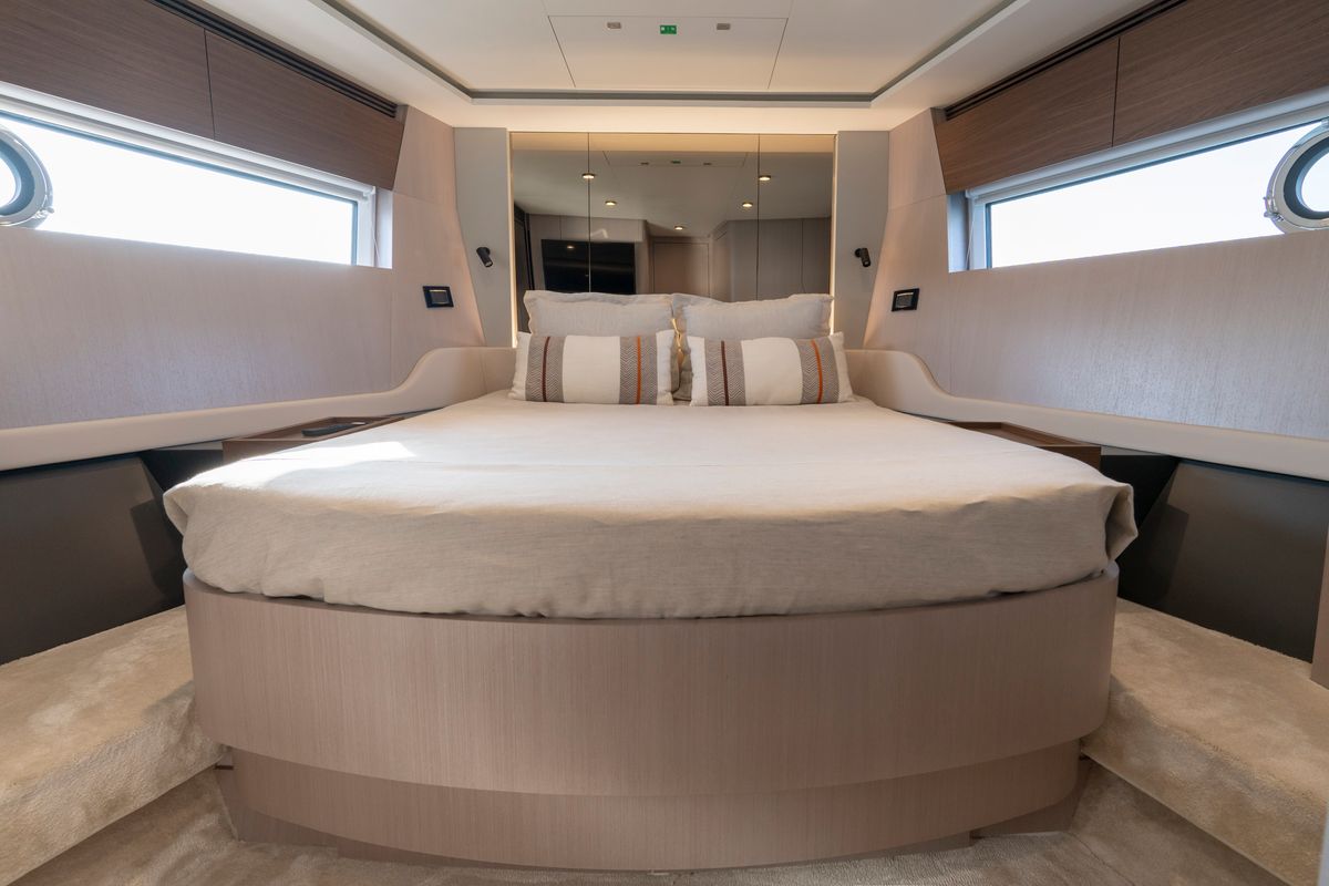 Cabin on Felicita, a Azimut S7 yacht at Grad Šibenik, Croatia