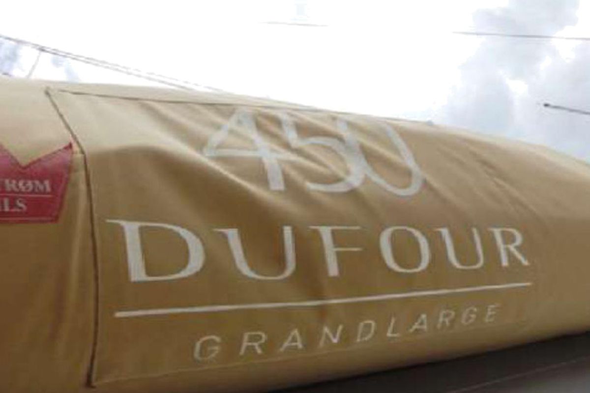 Oscar Time, a Dufour 450 Grand Large sailboat at Kalkara, Malta