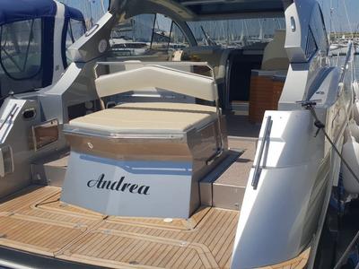 Deck of Andrea, a Grginić jahte Mirakul 40 yacht at Grad Biograd na Moru, Croatia