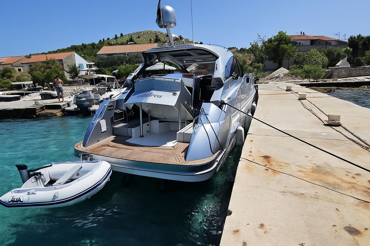 Exterior view of Andrea, a Grginić jahte Mirakul 40 yacht at Grad Biograd na Moru, Croatia