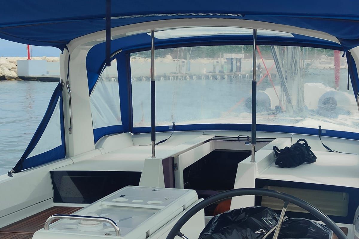 Saint Michel, a Beneteau Oceanis 51.1 sailboat at Procida, Italy
