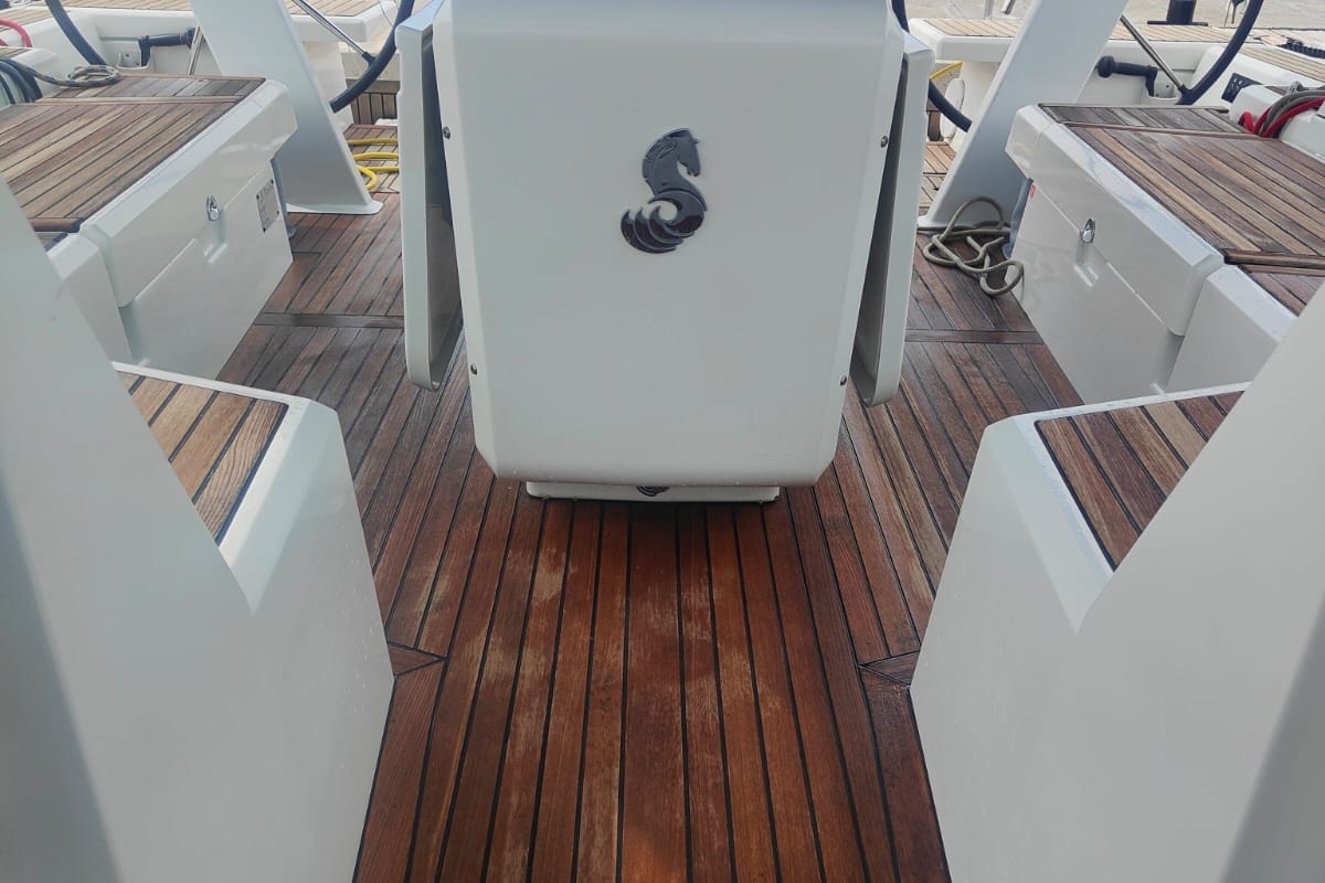 Saint Michel, a Beneteau Oceanis 51.1 sailboat at Procida, Italy