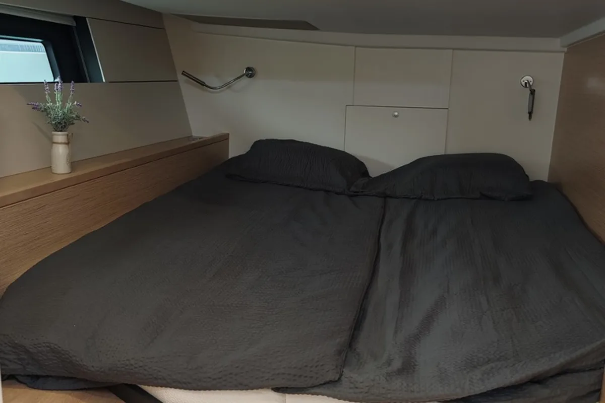 Cabin on Vingilot, a Hanse Yachts Hanse 460 sailboat at Općina Medulin, Croatia