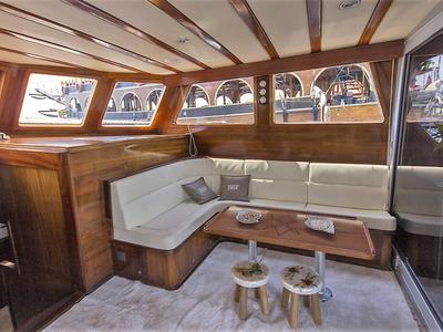 Cockpit of Karia, a Custom Made Karia yacht at Fethiye, Turkey