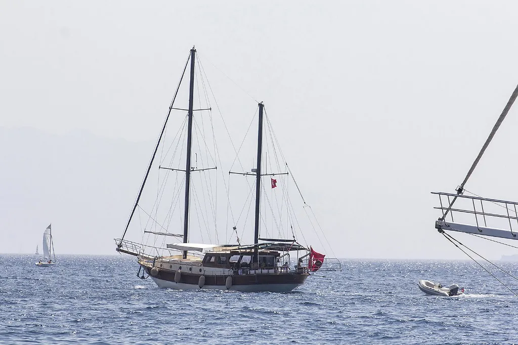 Exterior view of Karia, a Custom Made Karia yacht at Fethiye, Turkey