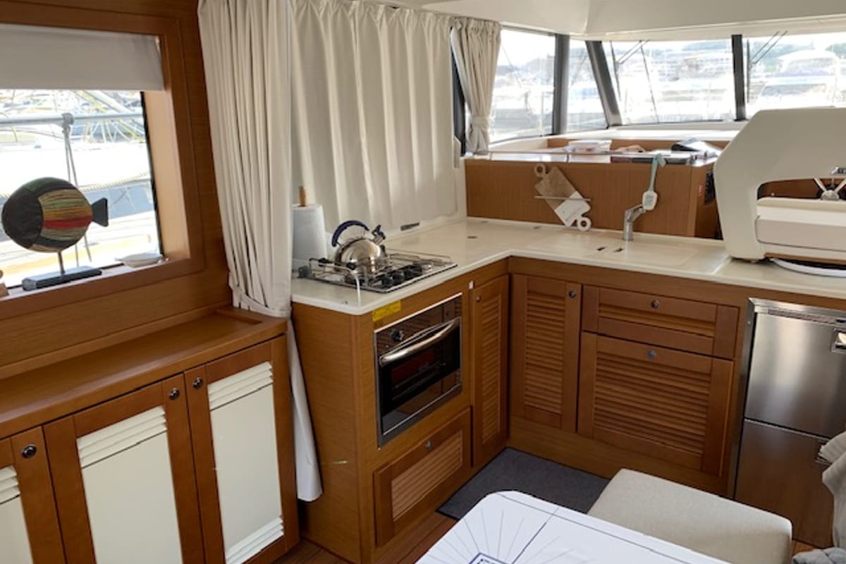 Bandama, a Beneteau Swift Trawler 47 motorboat at Floriana, Malta