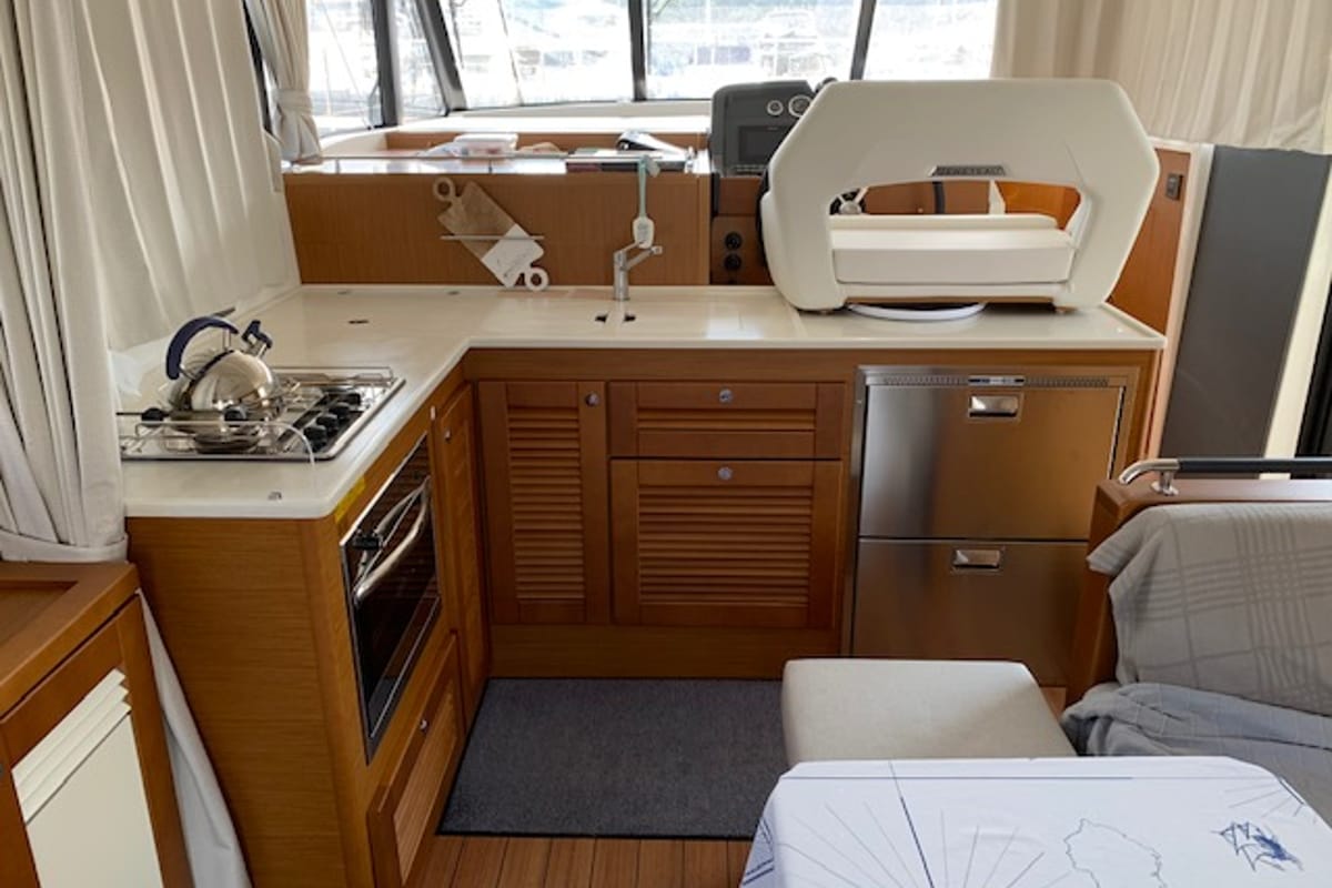 Bandama, a Beneteau Swift Trawler 47 motorboat at Floriana, Malta