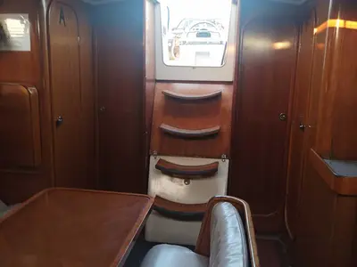 Salon of Nela, a Beneteau Oceanis 37 sailboat at Municipal Unit of Lefkada, Greece