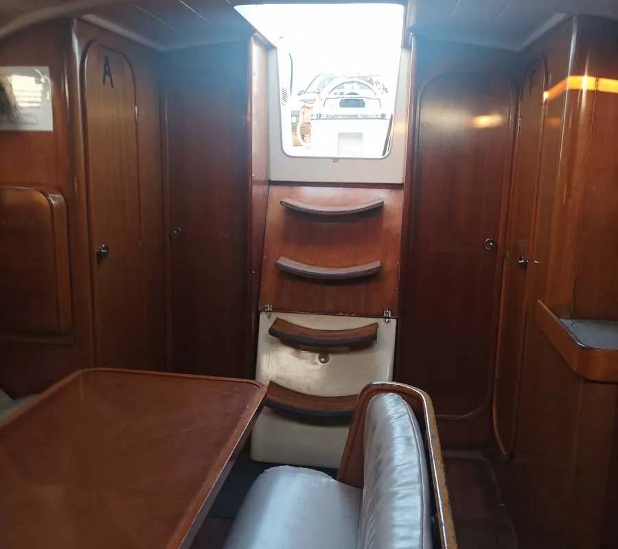 Salon of Nela, a Beneteau Oceanis 37 sailboat at Municipal Unit of Lefkada, Greece