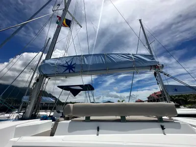 OUFTI IV, a Bali Catspace catamaran at Seychelles, Eden Island Marina, Seychelles
